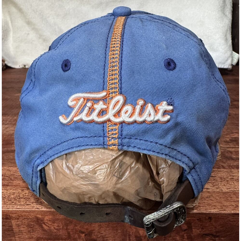 Titleist Golf Blue & Orange Baseball Strapback Cap Dad Hat - Picture 3 of 7